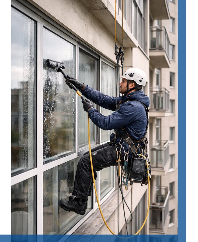 Мойка балконного остекления в Скопине от 3647 р. | ВЫСОТНИК-Скп