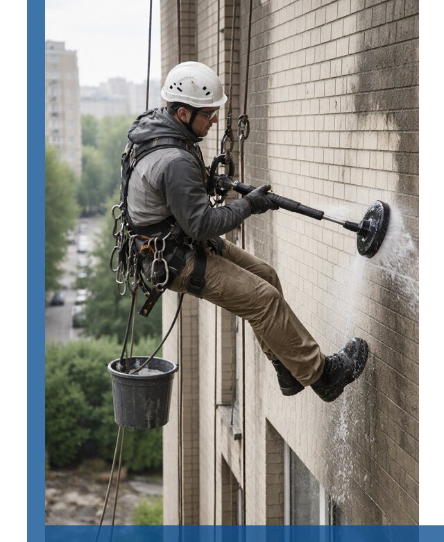 Очистка фасада от копоти в Скопине профессионально и безопасно