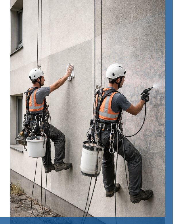 Антиграффити покрытие фасада в Скопине от 625 р. | ВЫСОТНИК-Скп