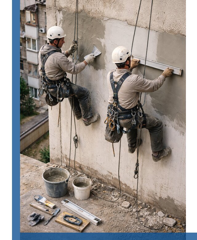 Комплексный ремонт штукатурного фасада с гарантией в Скопине