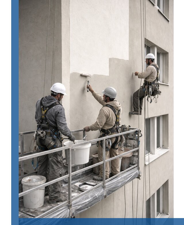 Покраска оштукатуренного фасада в Скопине под ключ с гарантией