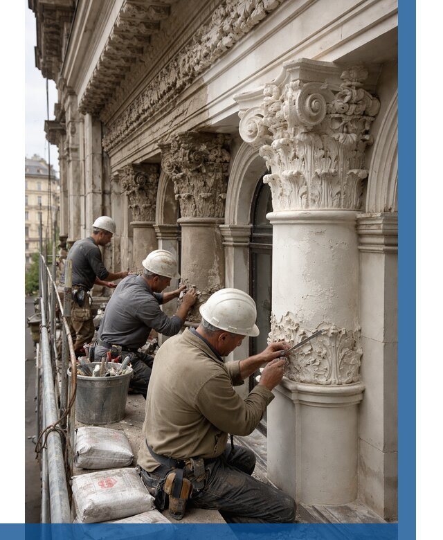 Реставрация фасадной лепнины в Скопине от 2605 р. | ВЫСОТНИК-Скп