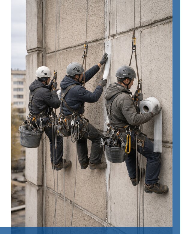 Ремонт межпанельных швов в Скопине от 782 р. | ВЫСОТНИК-Скп