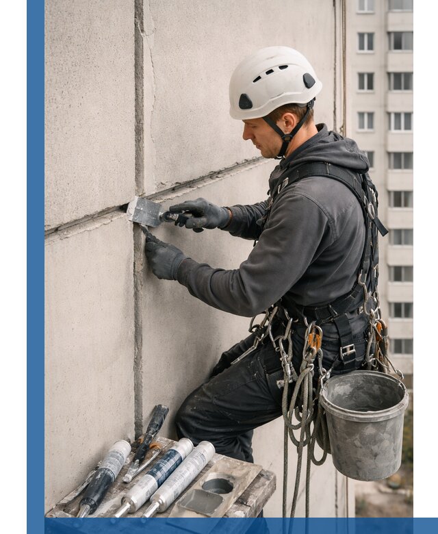 Ремонт межпанельных швов в Скопине герметизация и восстановление