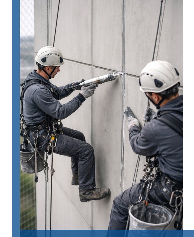 Первичная герметизация швов фасадов и кровель в Скопине