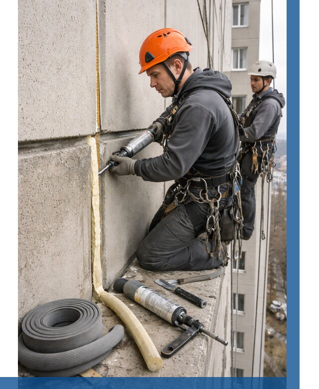 Теплый шов межпанельные швы в Скопине от 729 р. | ВЫСОТНИК-Скп