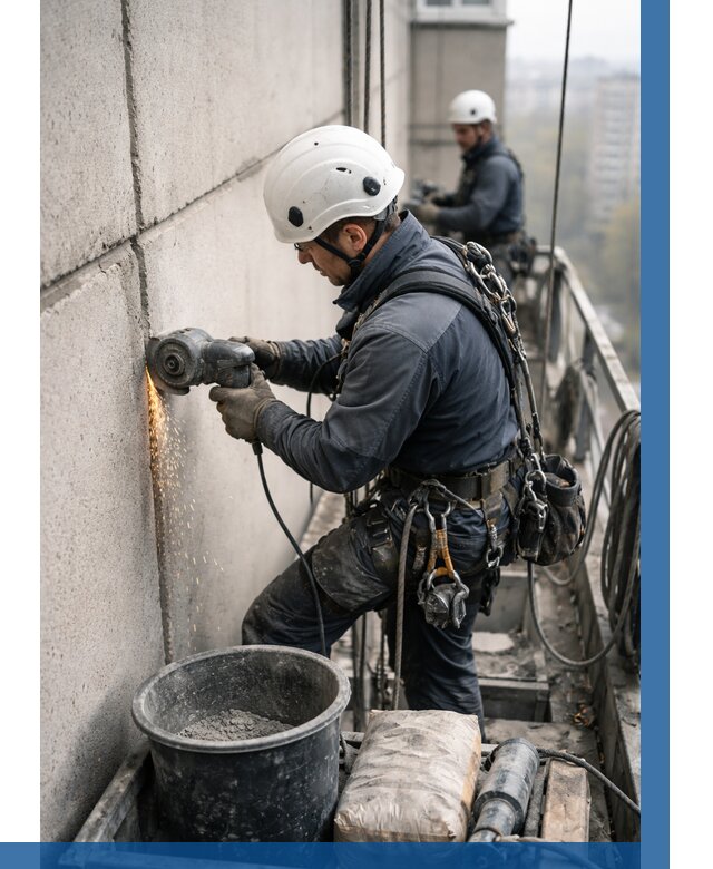 Штробление межпанельных швов в Скопине от 1251 р. | ВЫСОТНИК-Скп