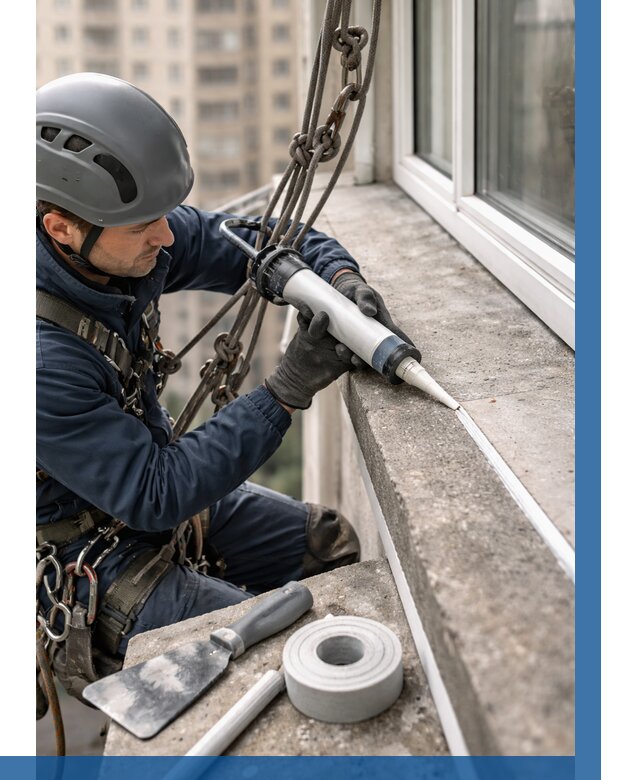 Герметизация балконного козырька в Скопине от 4689 р. | ВЫСОТНИК-Скп