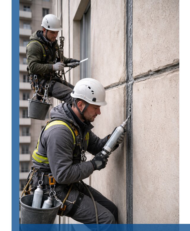 Герметизация деформационных швов фасада в Скопине качественно