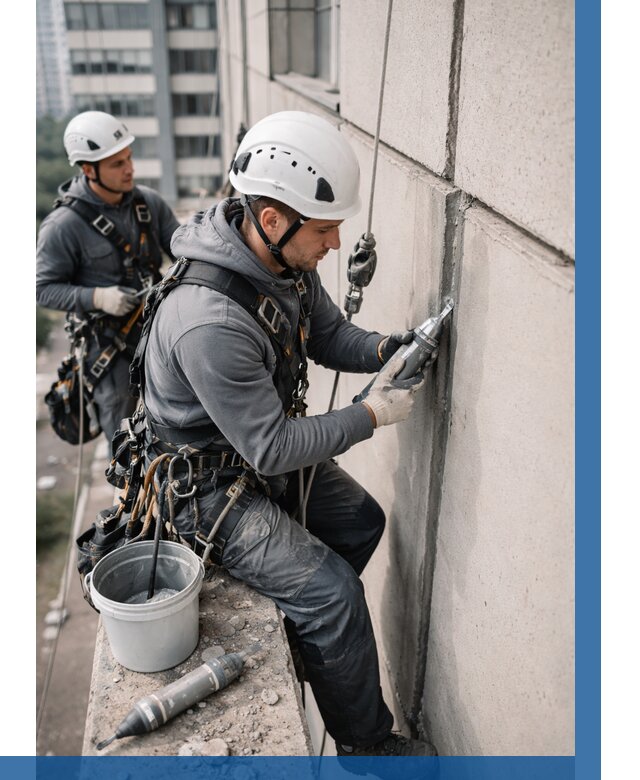 Ремонт деформационных швов здания в Скопине от 1042 р. | ВЫСОТНИК-Скп