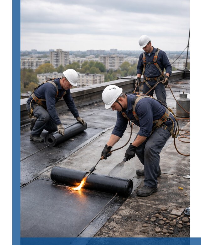 Ремонт наплавляемой кровли в Скопине качественно и надежно