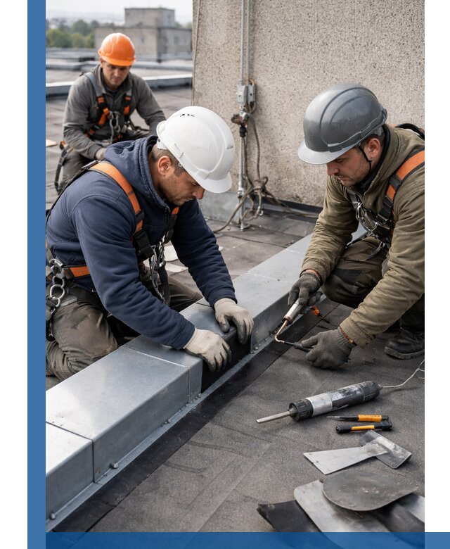 Ремонт кровельных примыканий в Скопине профессионально