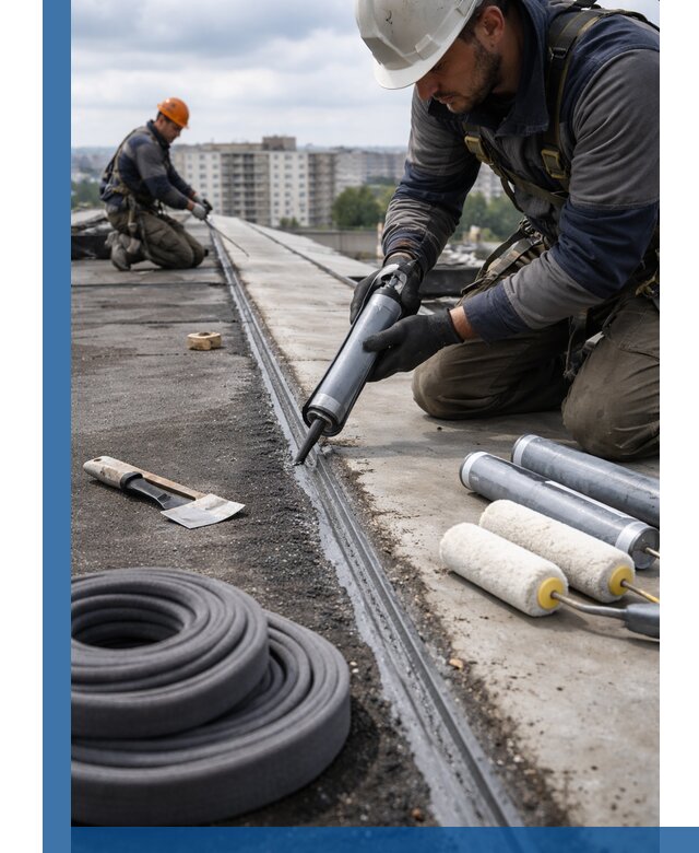 Герметизация швов кровли в Скопине с гарантией герметичности