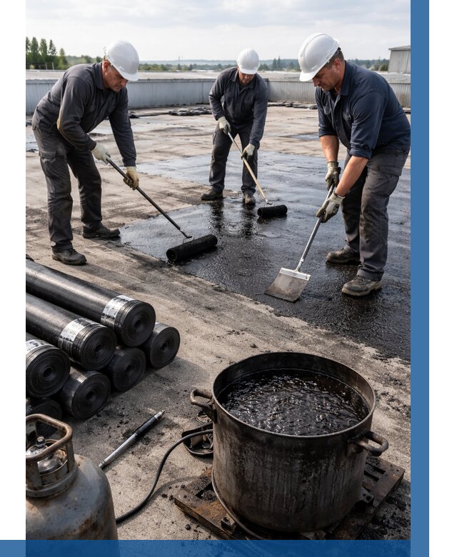 Гидроизоляция кровли мастикой в Скопине от 625 р. | ВЫСОТНИК-Скп