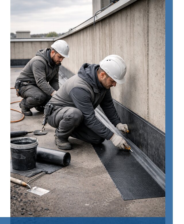 Гидроизоляция примыканий на кровле в Скопине от 938 р. | ВЫСОТНИК-Скп