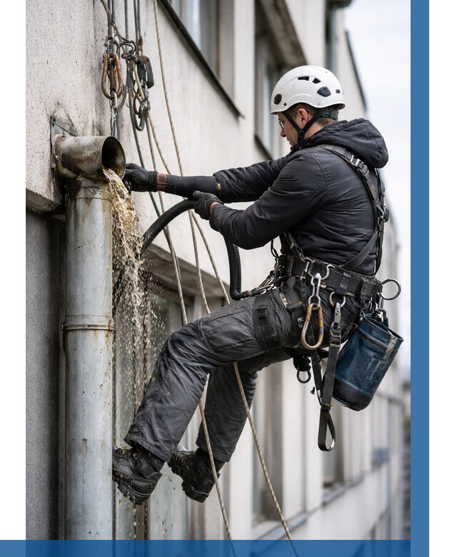 Прочистка водосточных труб в Скопине от 3647 р. | ВЫСОТНИК-Скп