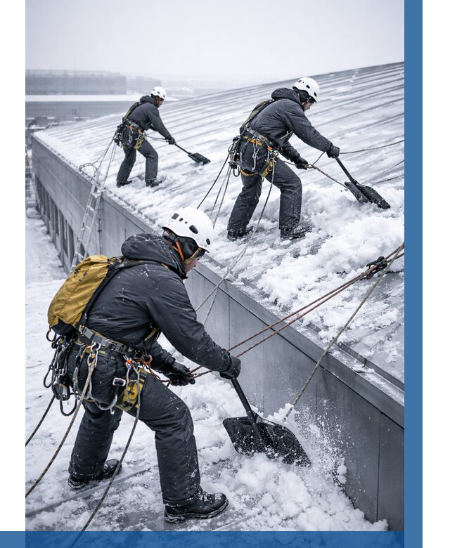 Очистка навесов от снега в Скопине от 4689 р. | ВЫСОТНИК-Скп