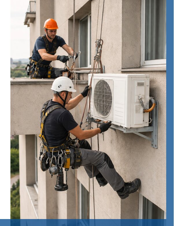 Монтаж внешнего блока кондиционера в Скопине от 6774 р. | ВЫСОТНИК-Скп