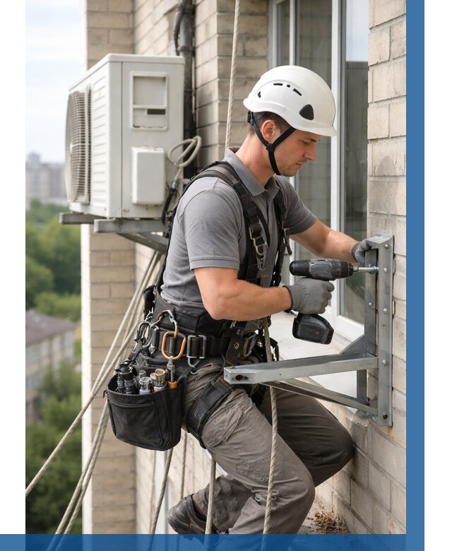 Установка кронштейнов кондиционера в Скопине от 3647 р. | ВЫСОТНИК-Скп