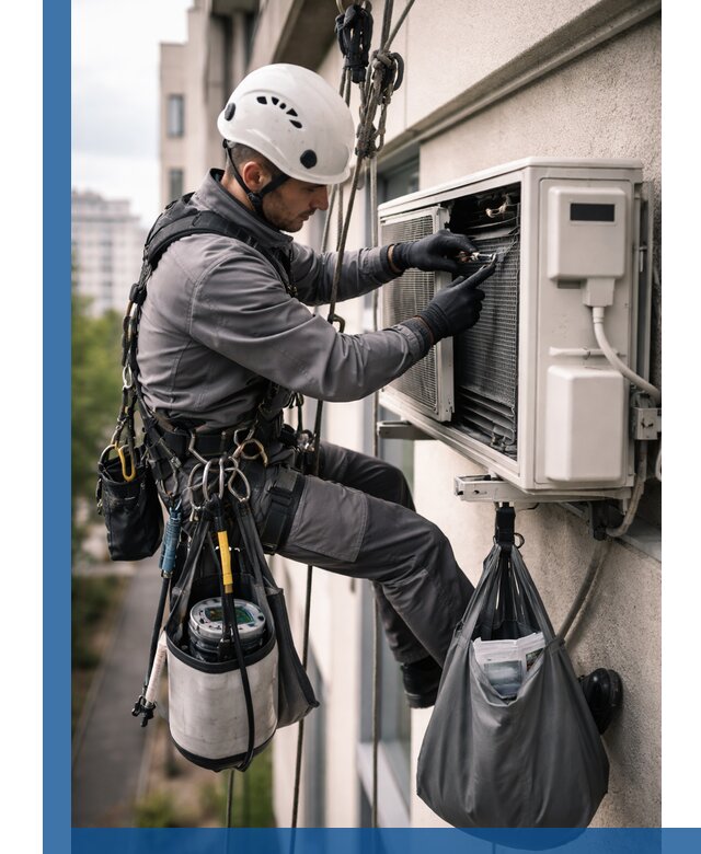 Обслуживание внешнего блока кондиционера в Скопине профессионально