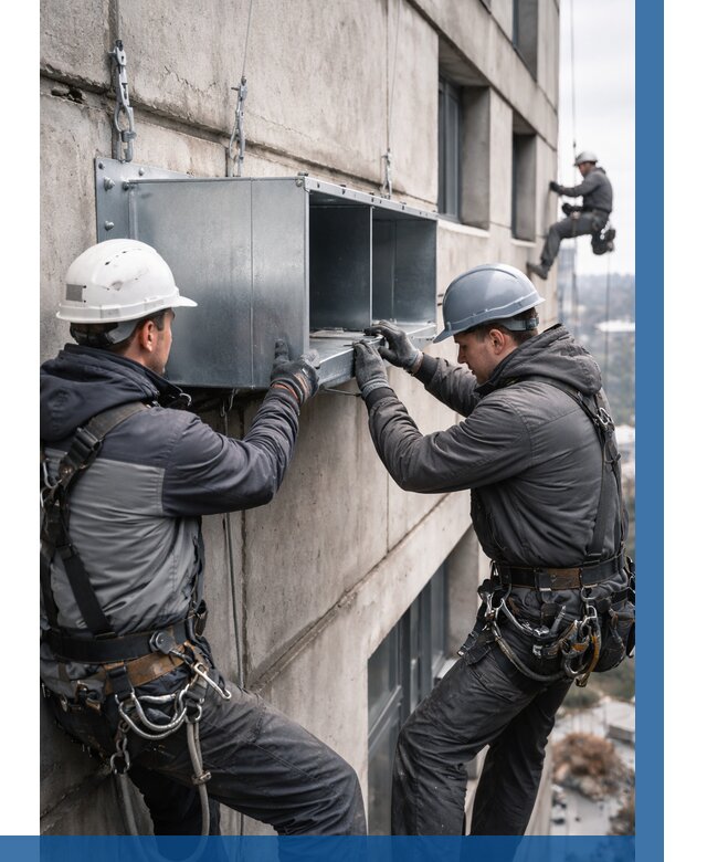 Монтаж вентиляционных коробов в Скопине от 3126 р. | ВЫСОТНИК-Скп