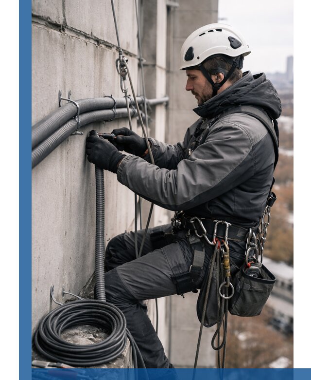 Профессиональный монтаж гофры для кабеля в Скопине с гарантией