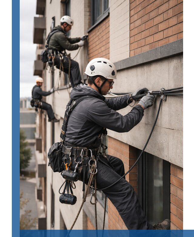 Крепление кабеля на фасаде монтаж и крепеж в Скопине