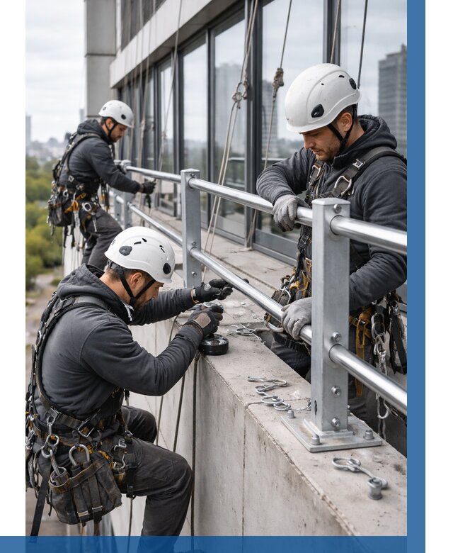 Монтаж ограждений на высоте в Скопине, от 1251 р. | ВЫСОТНИК-Скп