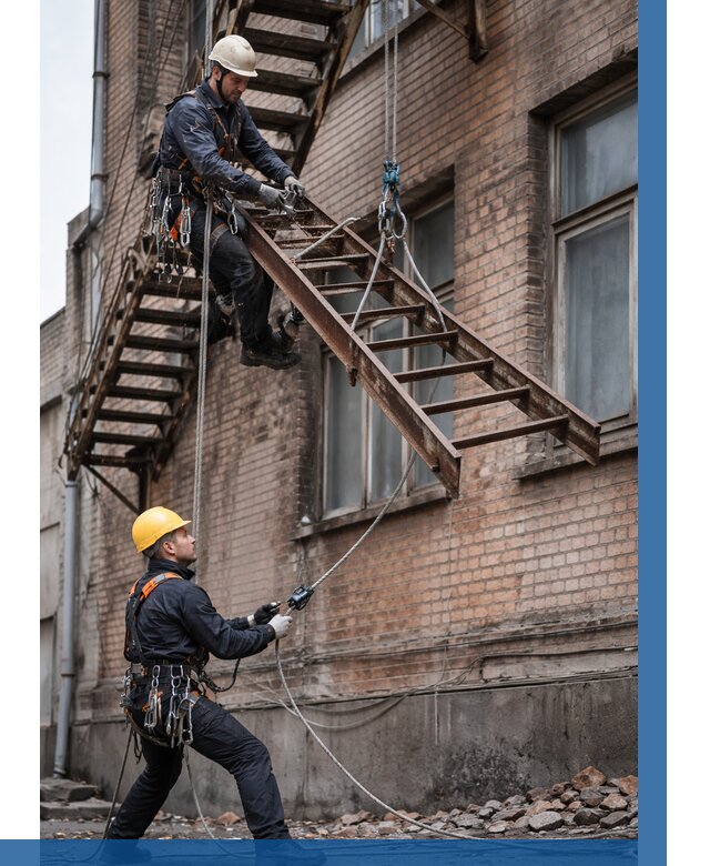 Демонтаж пожарной лестницы в Скопине от 12505 р. | ВЫСОТНИК-Скп