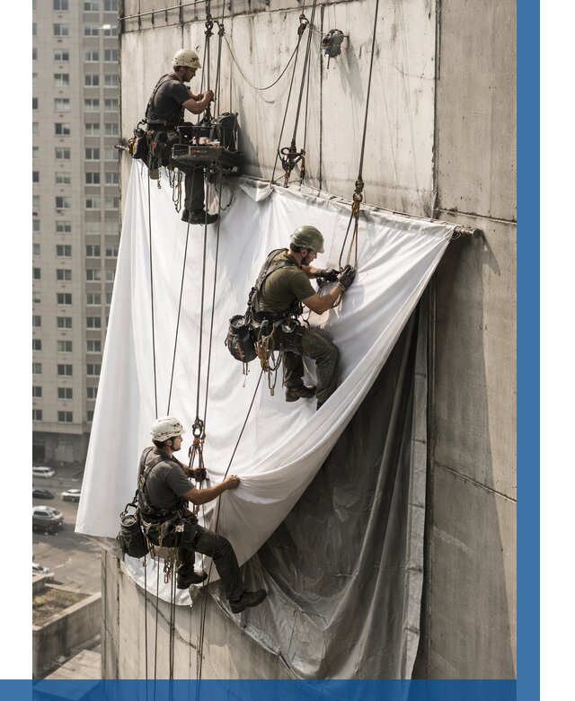 Замена баннерного полотна в Скопине от 6774 р. | ВЫСОТНИК-Скп—заказать