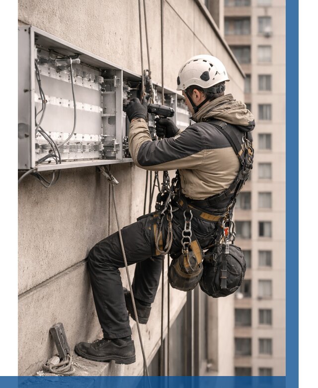 Ремонт вывески на высоте в Скопине от 4689 р. | ВЫСОТНИК-Скп