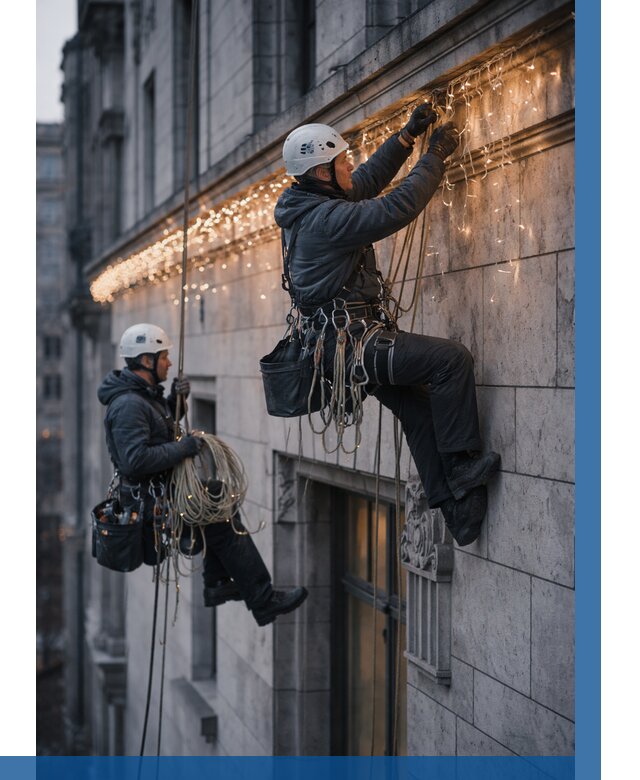 Монтаж новогодней иллюминации в Скопине от 8858 р. | ВЫСОТНИК-Скп