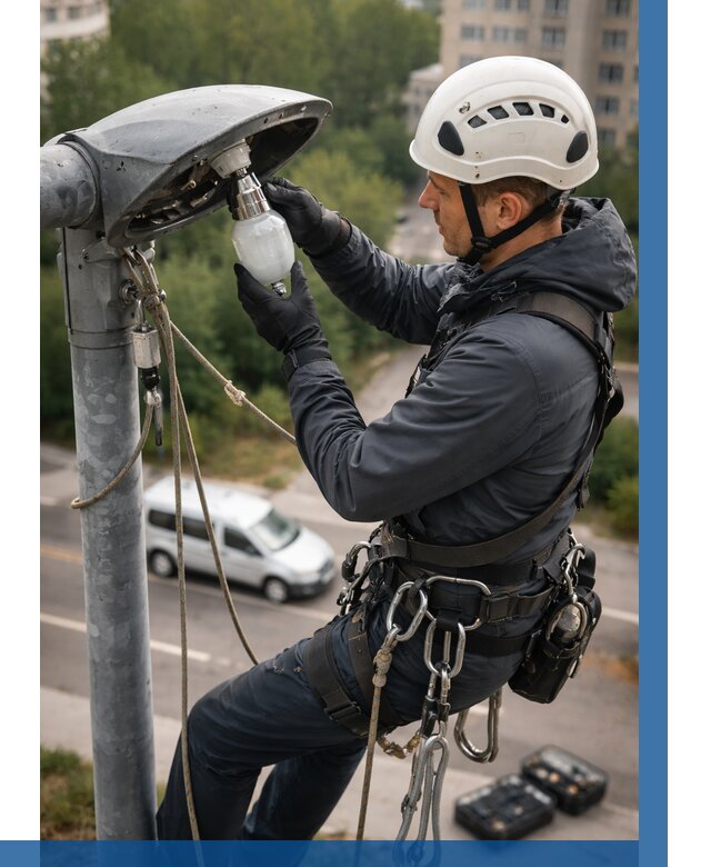 Замена ламп на высоте в Скопине от 2605 р. | ВЫСОТНИК-Скп