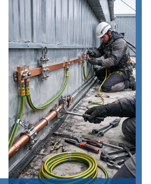 Монтаж заземления здания в Скопине от 26053 р. | ВЫСОТНИК-Скп