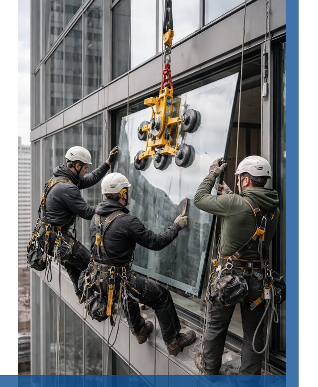 Фасадное остекление зданий под ключ в Скопине от 10421 р. | ВЫСОТНИК-Скп