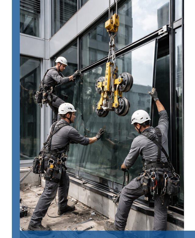 Структурное остекление фасадов в Скопине монтаж и обслуживание