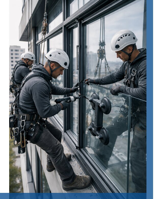 Витражное остекление зданий в Скопине от 3647 р. | ВЫСОТНИК-Скп