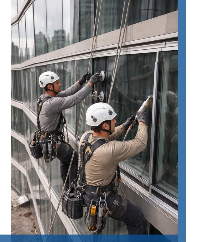 Радиусное остекление фасада в Скопине от 12505 р. | ВЫСОТНИК-Скп