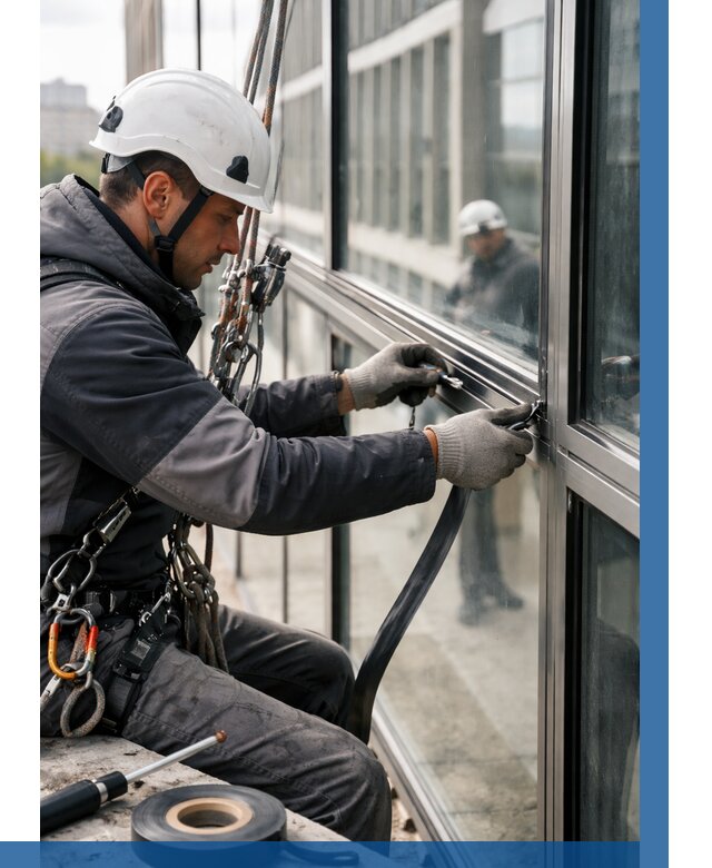 Ремонт витражных конструкций в Скопине от 3647 р. | ВЫСОТНИК-Скп