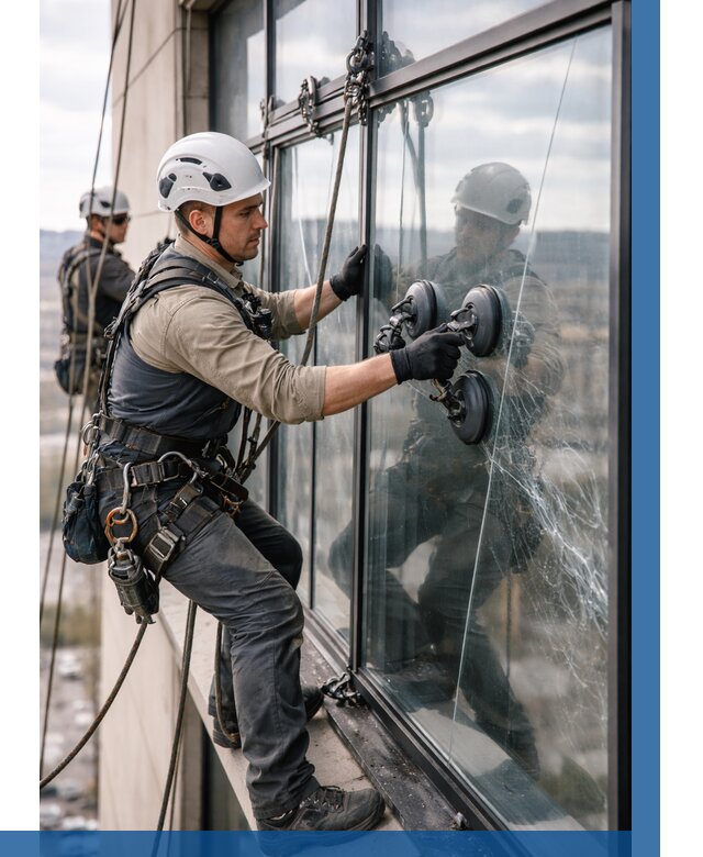 Замена стекла в витраже в Скопине под ключ от 8858 р. | ВЫСОТНИК-Скп