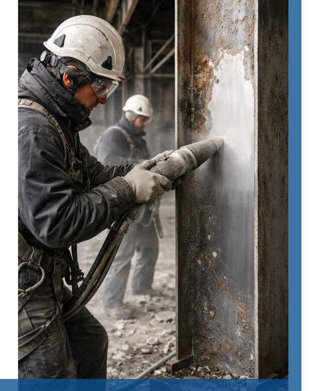 Удаление старой краски с металла в Скопине от 469 р. | ВЫСОТНИК-Скп