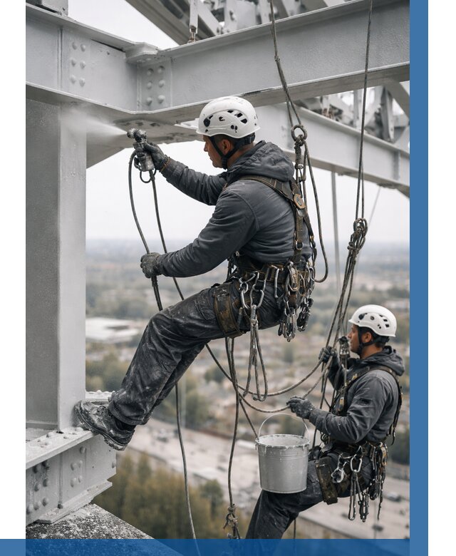 Покраска металлоконструкций на высоте в Скопине 365 р |ВЫСОТНИК-Скп