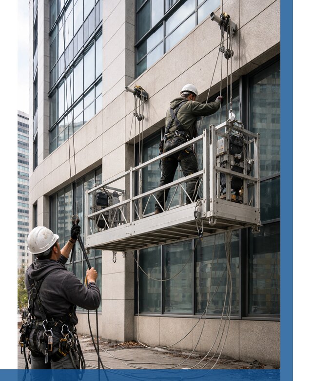 Монтаж и подъем фасадной люльки в Скопине от 12505 р. | ВЫСОТНИК-Скп