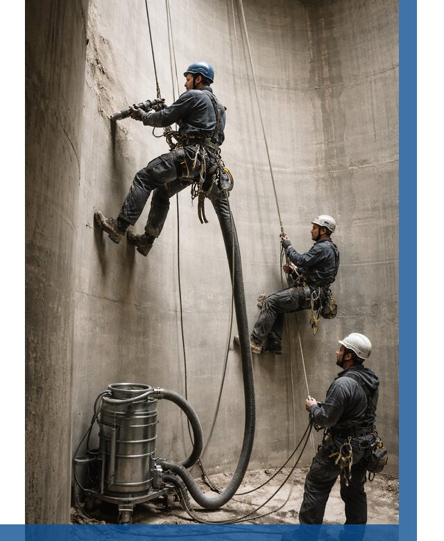 Зачистка силосов в Скопине от 4689 р. Договор и смета ВЫСОТНИК-Скп