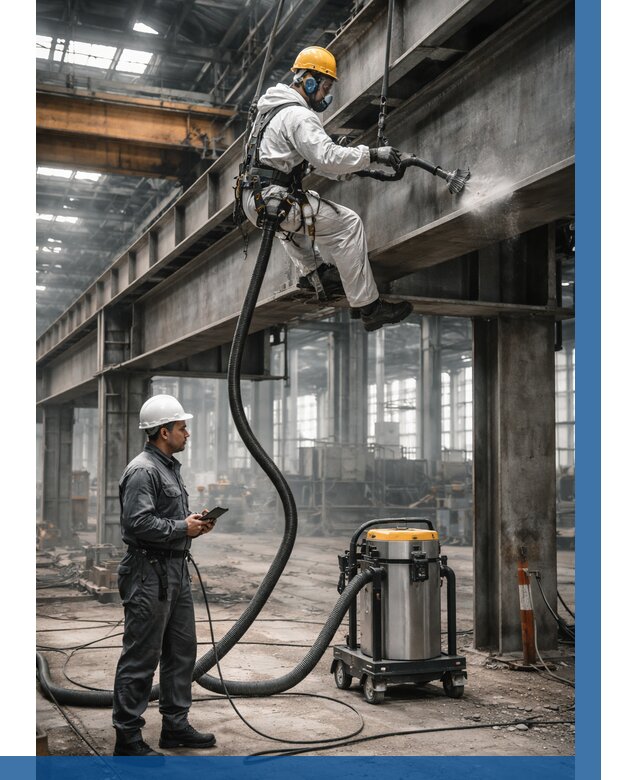 Обеспыливание конструкций в цехе в Скопине от 4377 р. | ВЫСОТНИК-Скп