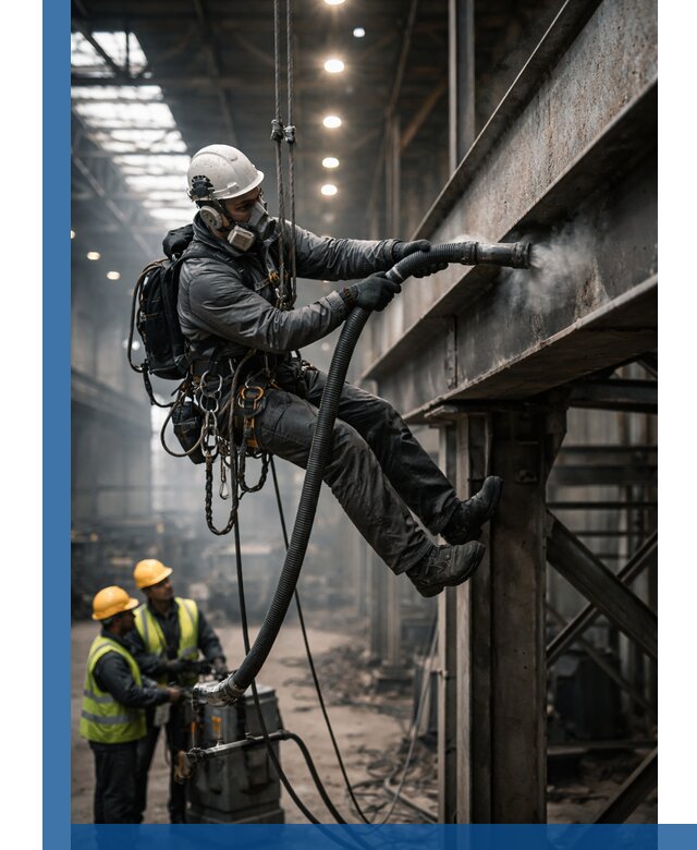 Обеспыливание конструкций в цехах промышленного производства в Скопине