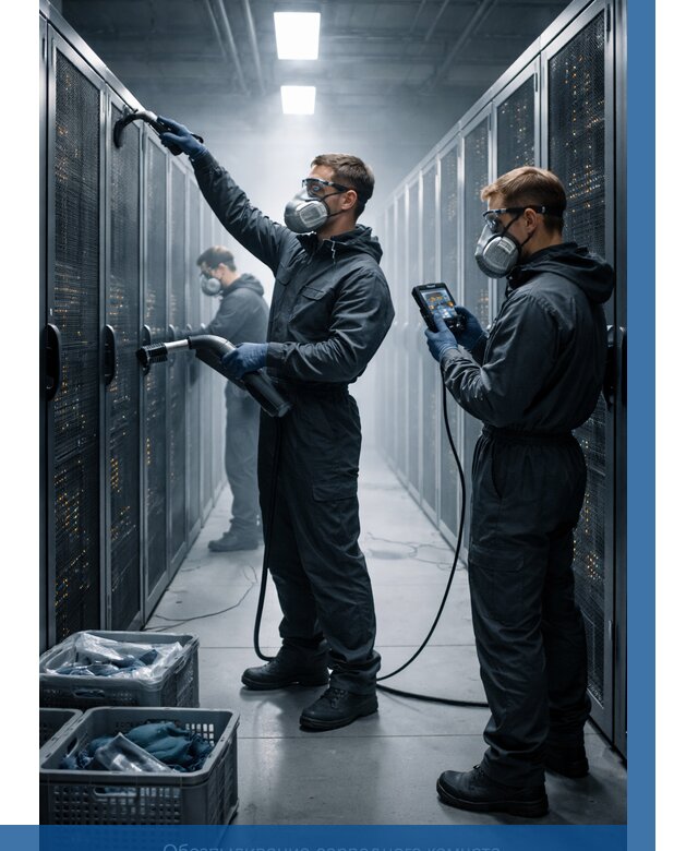 Обеспыливание серверной комнаты в Скопине от 4689 р. | ВЫСОТНИК-Скп