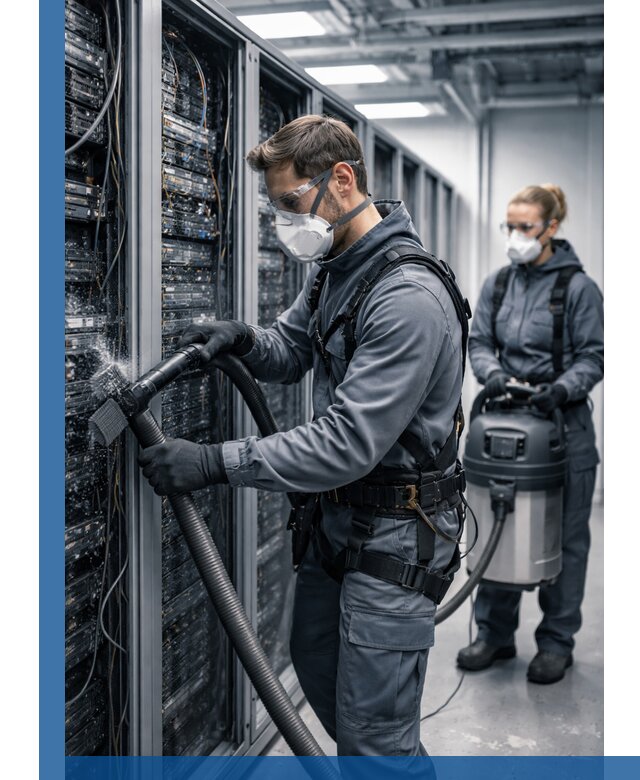 Обеспыливание серверной комнаты в Скопине, профессиональная очистка