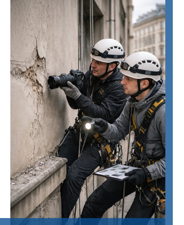 Фотофиксация дефектов фасада в Скопине от 4689 р. | ВЫСОТНИК-Скп