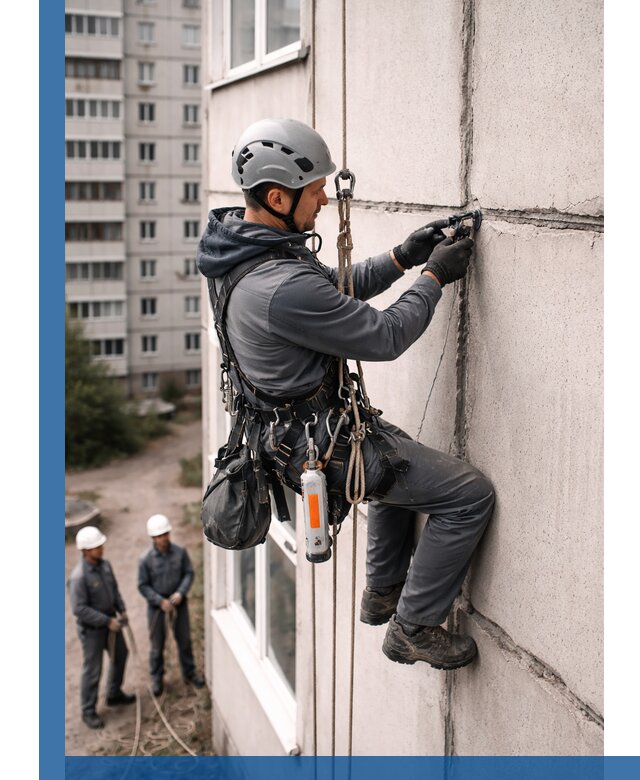Обследование межпанельных швов и герметизация в Скопине